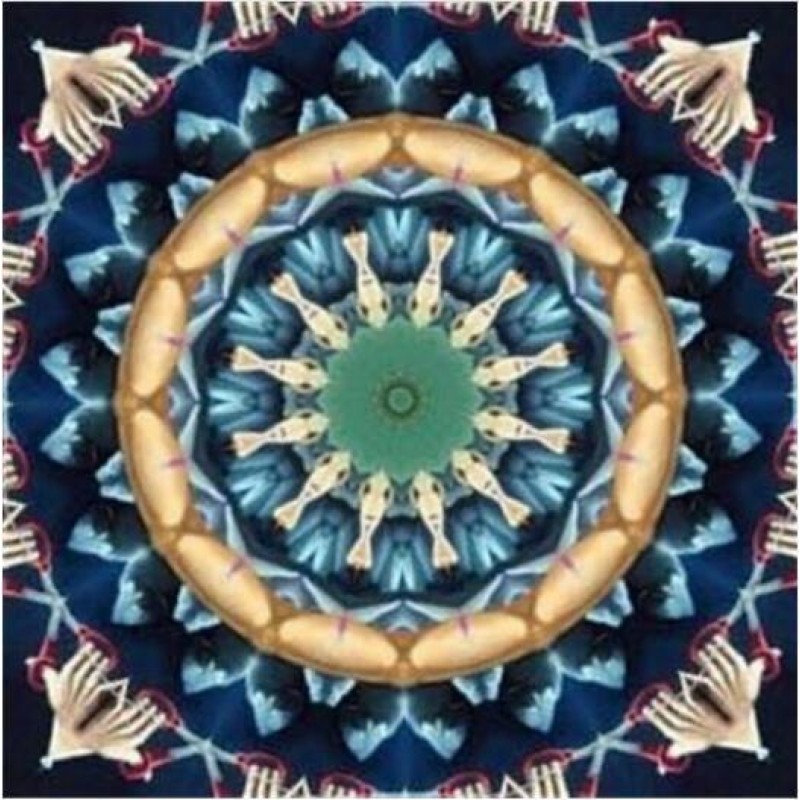 Mandala Blue And Gre...