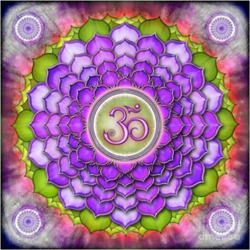 Mandala Purple And G...