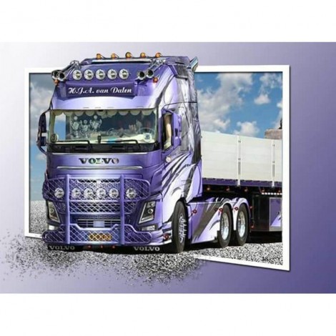 Purple Truck Diamond Painting Kit