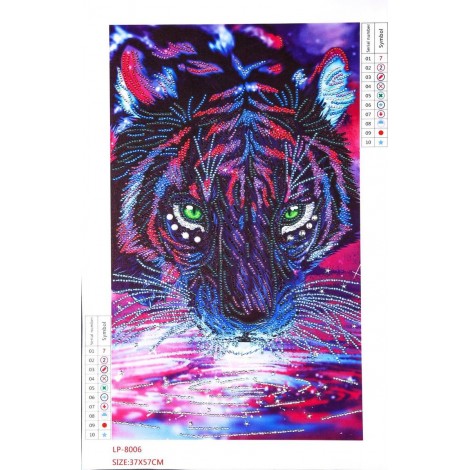 Special Shape Animal Tiger Diamond Painting Kit