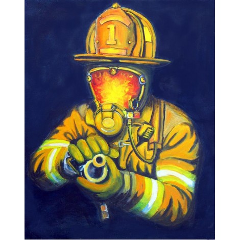 5d Fireman Firefighter Diamond Painting Kit Premium-27