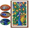 Special Shaped Animal Peacock Blue Diamond Painting Kit