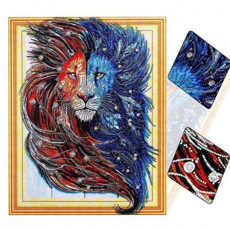 Lion Special Shaped Diamond Painting Kit