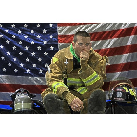 5d Fireman Firefighter Diamond Painting Kit Premium-11