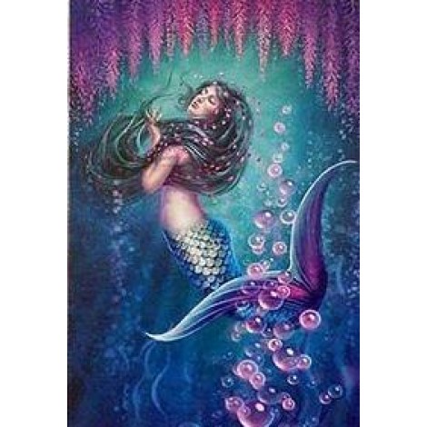 Mermaid Blue Diamond Painting Kit