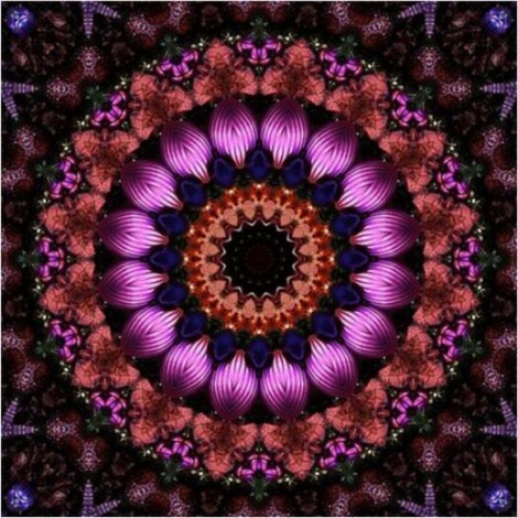 Mandala Purple Diamond Painting Kit