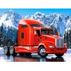 Red Truck Ice Diamond Painting Kit
