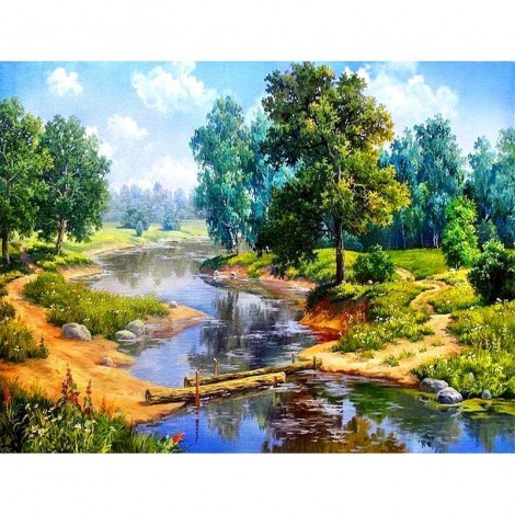 Forest River Diamond Painting Kit