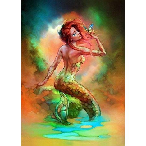 Mermaid Colors Full Diamond Painting Kit