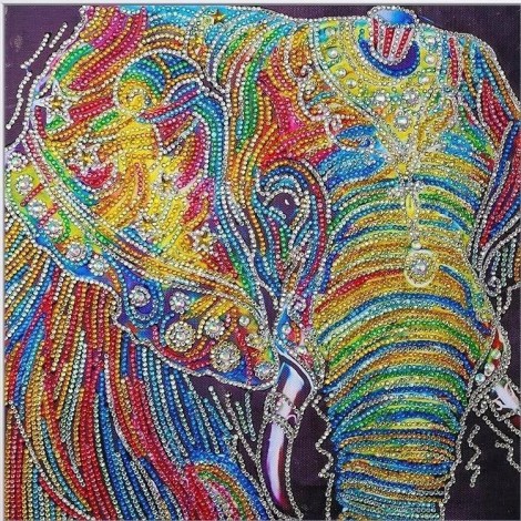 Special Shaped Animal Elephant Colors Diamond Painting Kit
