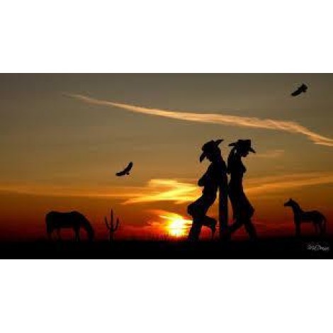 Western Cowboy Diamond Painting Kit