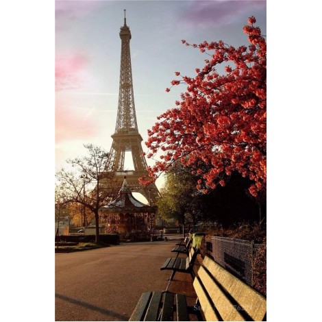 Scenery Eiffel Tower Diamond Painting Kit