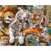 Lion Family Together Diamond Painting Kit