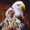 Eagle and Indian Diamond Painting Kit
