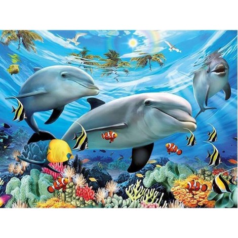 Dolphin Ocean Diamond Painting Kit