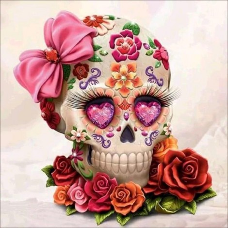 Skull Head Diamond Painting Kit