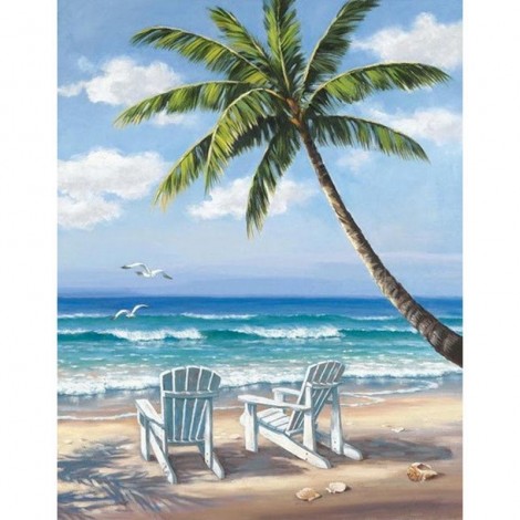 Beach & Coconut Diamond Painting Kit