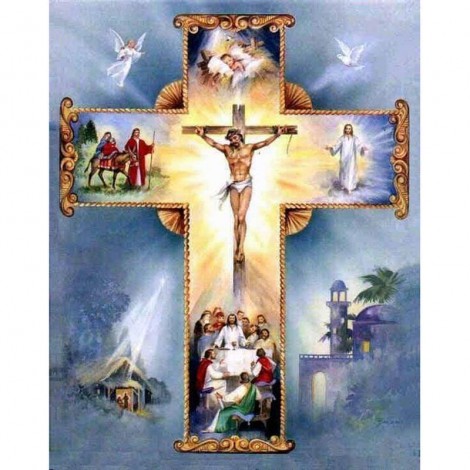 Christian Cross Jesus Christ Diamond Painting Kit