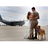 Military Wife And Dog Diamond Painting Kit