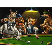Dogs Pool Diamond Paintin...
