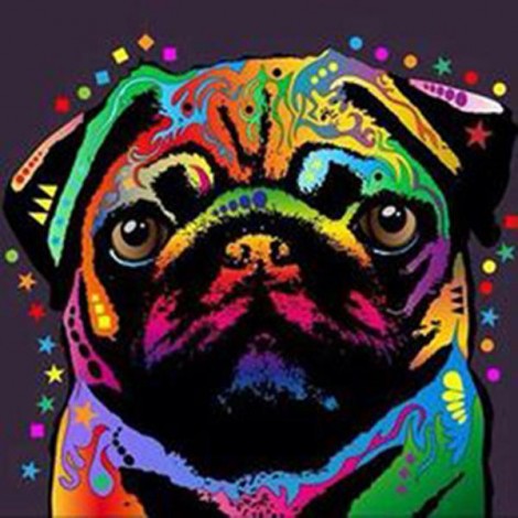 Pug Dog Colors Diamond Painting Kit