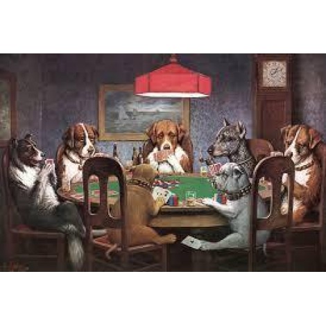 Dogs Poker Diamond Painting Kit