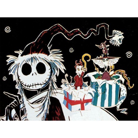 Nightmare Before Christmas Black Diamond Painting Kit