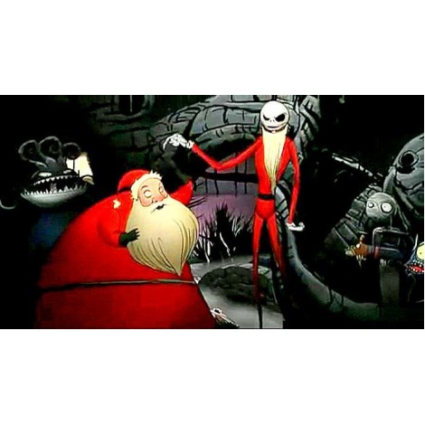 Nightmare Before Christmas Santa Diamond Painting Kit