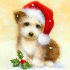 Christmas Dog Little Diamond Painting Kit
