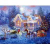 Cabin Christmas Diamond Painting Kit