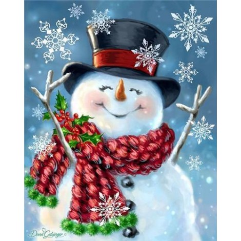 Snowman Christmas Diamond Painting Kit