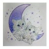 Special Shaped Cats Moon Cute Diamond Painting Kit