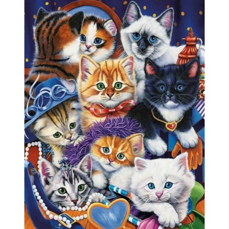 5d Cat Diamond Painting Kit Premium-7