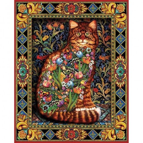 Mosaic Cat Diamond Painting Kit